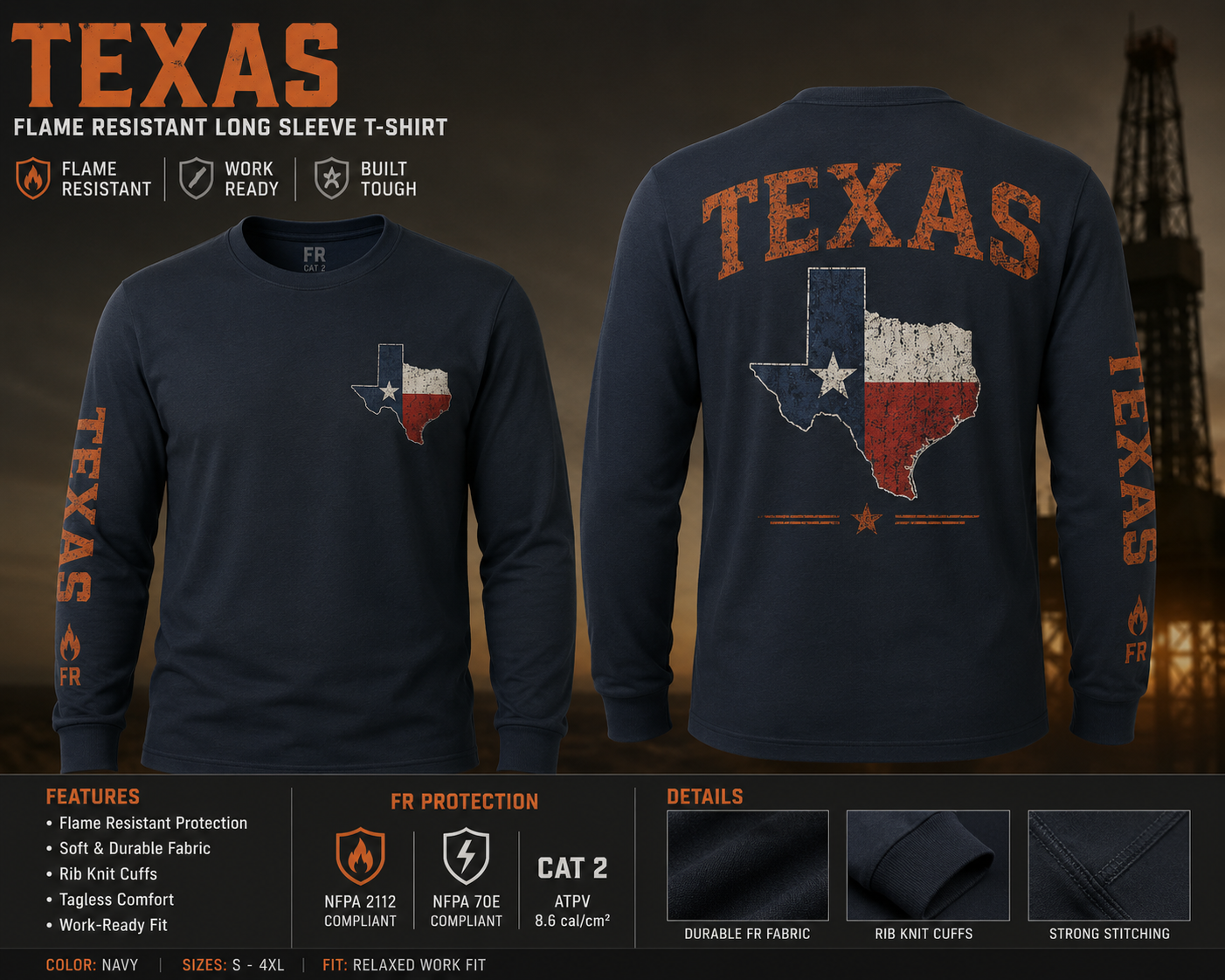 Texas FR Long Sleeve - CAT 2